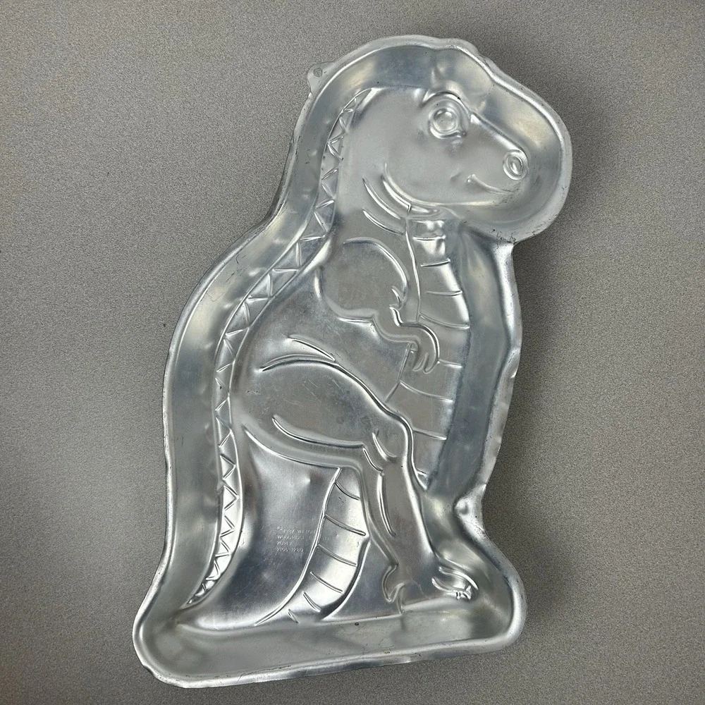 Dinosaur‎ Partysaurus T-Rex Cake Pan Baking Mold 1987 Wilton 2105-1280